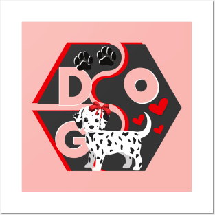 Dalmatian DOG Puzzle Posters and Art